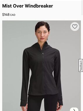 Lululemon Mist Over Windbreaker - Black